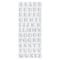12 Packs: 55 ct. (660 total) Glitter Rhinestone Alphabet Stickers by Recollections™
